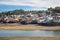 Gamboa Palafitos Stilt Houses at low tide - Castro, Chiloe Island, Chile