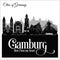 Gamburg - City in Germany. Detailed architecture. Trendy vector illustration.