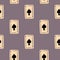 Game cards spades seamless pattern. Design gambling