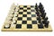 Game chess board and chess figures