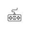 Game controller line icon