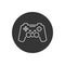 Game controller line icon. Vector illustration modern flat style