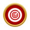 Game darts icon, simple style