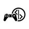 Game develop icon. Black vector graphics