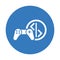 Game develop icon. Blue color design