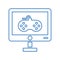 Game Developing line icon / outline vector