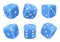 Game dice. 3d cubes for gambling symbols of lucky random choice different risky playing dice with six sides decent