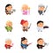 Game fantasy characters. Computer 2d gaming fairy tale mascot sprite cartoons knight soldiers elf rpg shooter vector