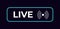 Game frame. Stream overlay banner with button UI template. Futuristic live interface. Isolated streaming show graphic. Vector
