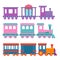 Game gift kids train vector travel railroad transportation toy locomotive illustration.