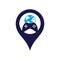 Game Globe gps shape concept Logo Icon Design. gps, video, map pin, studio, success, device, media, geometric, hobby, game pad, gl