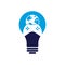 Game Globe lamp shape concept Logo Icon Design.