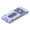 Game graphic card icon, isometric style