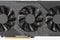 Game graphics card isolated on white background. The pc board can be used to mine cryptocurrency