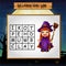 Game Halloween find the word of witch