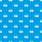 Game headset pattern seamless blue