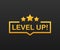 Game icon bonus. level up icon, new level logo. Vector illustration.