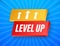 Game icon bonus. level up icon, new level logo. Vector illustration.