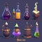 game icon different types of enchanted potions