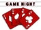 Game Night Background - Red Playing Cards