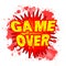 Game Over Cartoon Comic Explosion