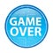 Game Over floral blue round button