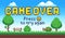 Game over screen. Retro 8 bit arcade games, old pixel video game end and pixels press X to try again sign vector