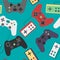 Game Pad Seamless Pattern