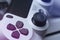 Game pad. Video game controller. Close up