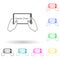 game in the phone multi color style icon. Simple glyph, flat vector of bad habbits icons for ui and ux, website or mobile