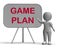Game Plan Whiteboard Means Scheme Approach Or Planning