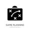 game planning icon in trendy design style. game planning icon isolated on white background. game planning vector icon simple and