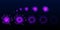 Game purple fireworks explode effect burst sprites