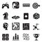 Game , puzzle, Dice, Maze, Jigsaw, slot machine icons