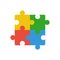 Game Puzzle Icon Design Illustration