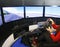 Game racing simulator