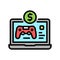 game shop department color icon vector illustration