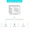 Game, strategic, strategy, tactic, tactical Business Flow Chart Design with 3 Steps. Line Icon For Presentation Background