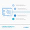 Game, strategic, strategy, tactic, tactical Infographics Template for Website and Presentation. Line Blue icon infographic style