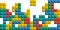 Game Tetris pixel bricks. Game tetris colorful background. Vector illustration