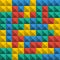 Game Tetris pixel bricks. Seamless pattern background. Colorfull Game background