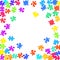 Game tickler jigsaw puzzle rainbow colors parts