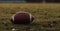 Game time, A close-up of an American football on the field of play