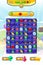 Game UI Candy Match 3 set game icons, buttons, and elements interface game design resource bar and icons kinds of