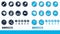 Game UI - vector set of buttons for mobile game or app for development free style design
