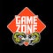 Game zone sign logo design