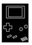 Gameboy on black background vintage gameplayer