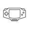 gameboy icon vector