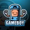 Gameboy mascot esport logo design