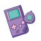 gameboy retro device with color pastel